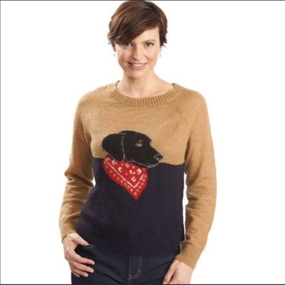 Woolrich Sweaters - Woolrich Black Lab Dog Wool Blend Sweater